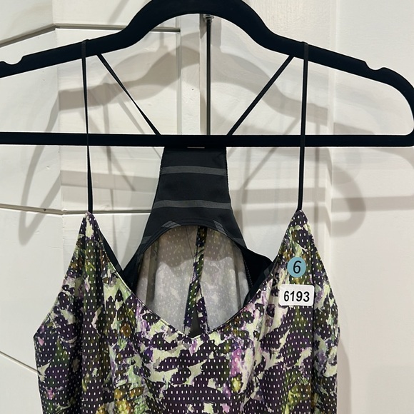 (6193) LULULEMON City Summer Dress - Sz 6 in Floral Sport White Multi - Picture 10 of 11